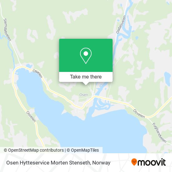 Osen Hytteservice Morten Stenseth map