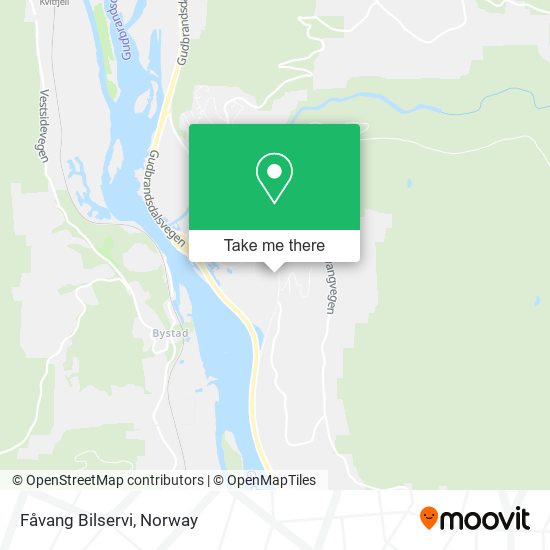 Fåvang Bilservi map