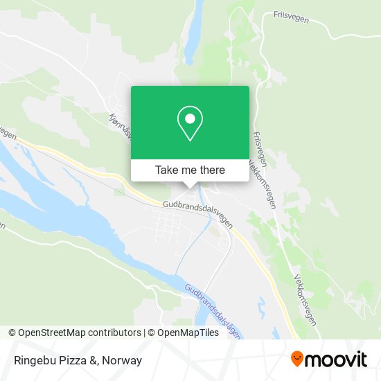 Ringebu Pizza & map