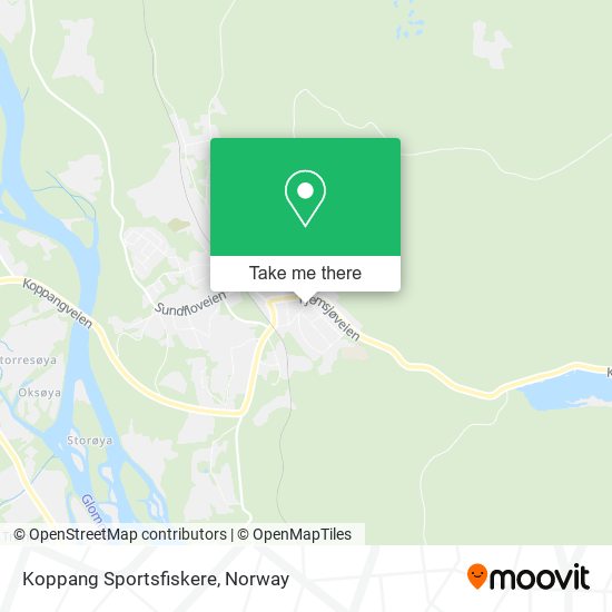 Koppang Sportsfiskere map