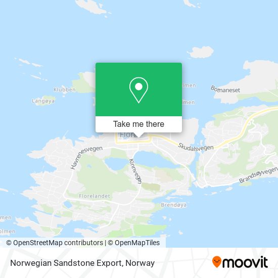 Norwegian Sandstone Export map