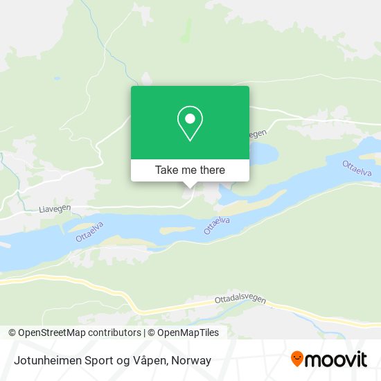 Jotunheimen Sport og Våpen map