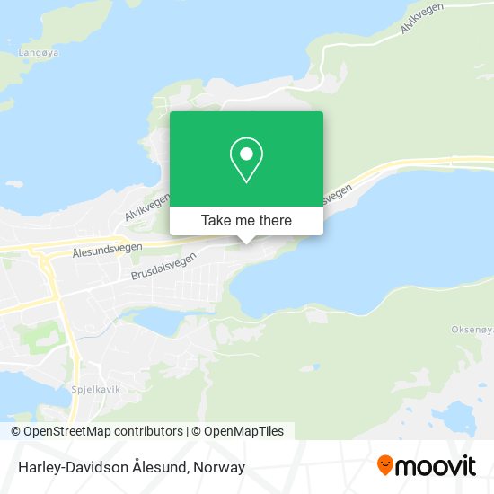 Harley-Davidson Ålesund map