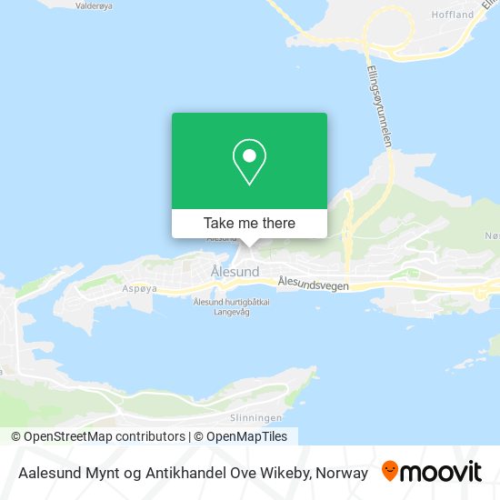 Aalesund Mynt og Antikhandel Ove Wikeby map