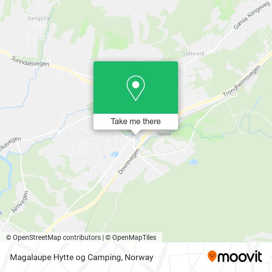 Magalaupe Hytte og Camping map