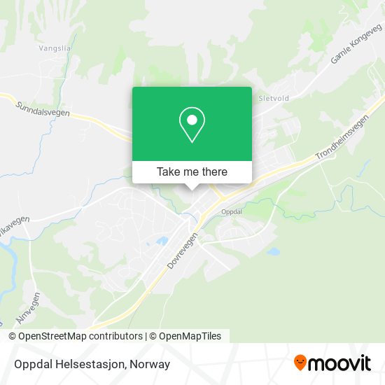 Oppdal Helsestasjon map