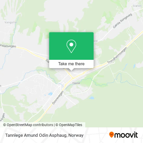 Tannlege Amund Odin Asphaug map