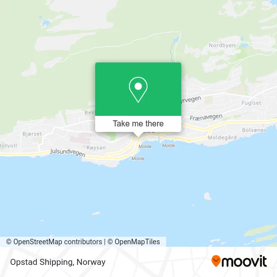 Opstad Shipping map