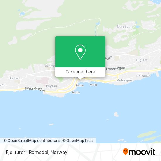 Fjellturer i Romsdal map