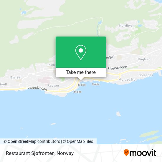 Restaurant Sjøfronten map