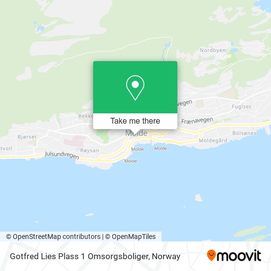 Gotfred Lies Plass 1 Omsorgsboliger map