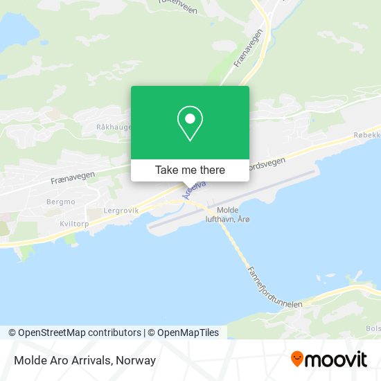 Molde Aro Arrivals map