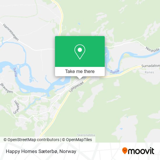 Happy Homes Sæterbø map