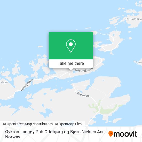 Øykroa-Langøy Pub Oddbjørg og Bjørn Nielsen Ans map