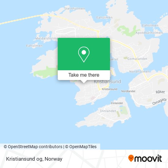 Kristiansund og map