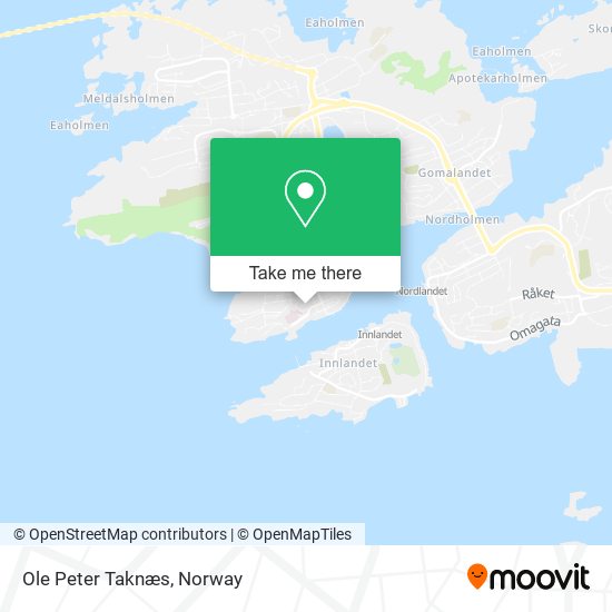 Ole Peter Taknæs map