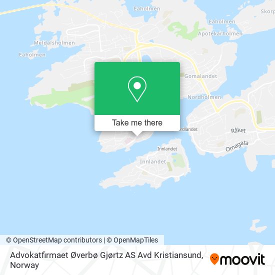 Advokatfirmaet Øverbø Gjørtz AS Avd Kristiansund map