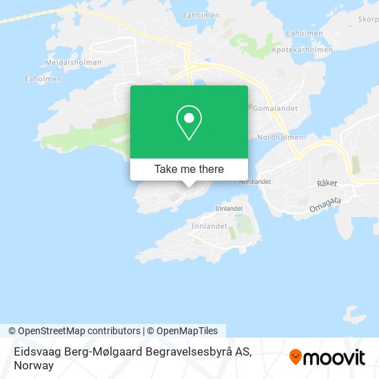 Eidsvaag Berg-Mølgaard Begravelsesbyrå AS map