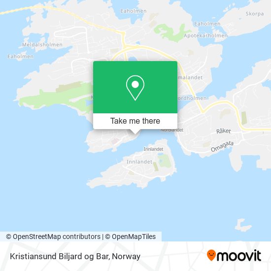 Kristiansund Biljard og Bar map