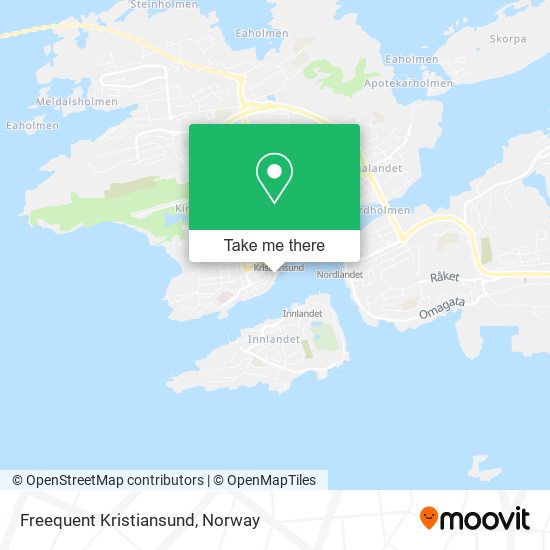 Freequent Kristiansund map