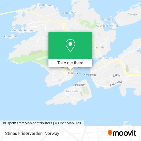 Stinas Frisørverden map