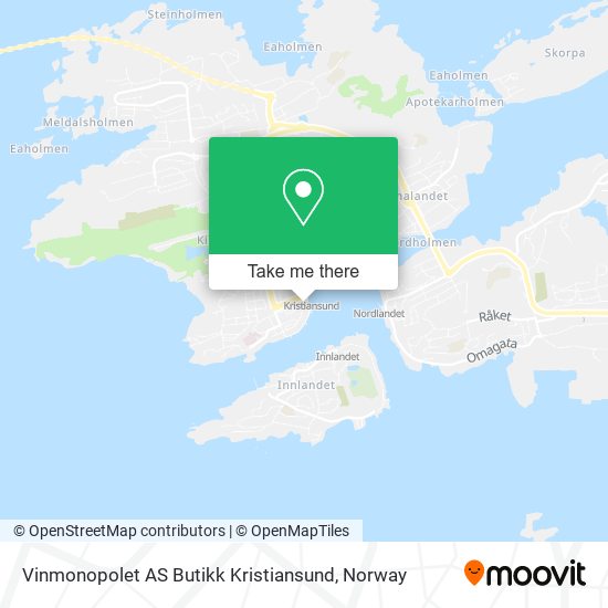 Vinmonopolet AS Butikk Kristiansund map