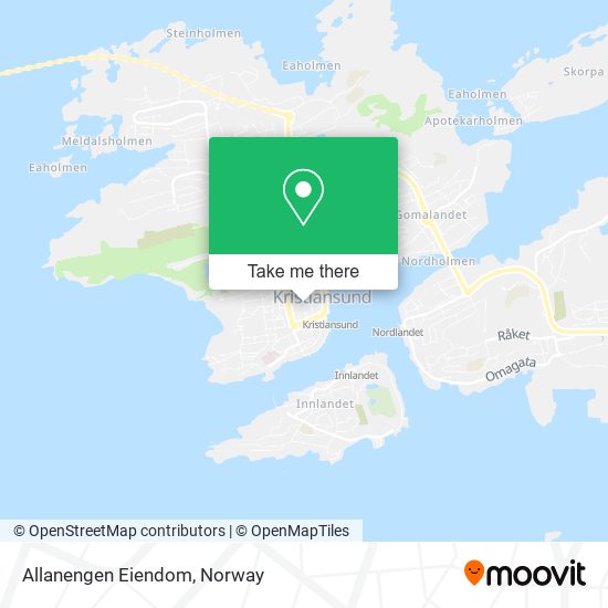 Allanengen Eiendom map