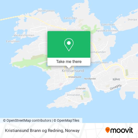 Kristiansund Brann og Redning map