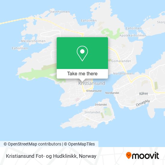Kristiansund Fot- og Hudklinikk map