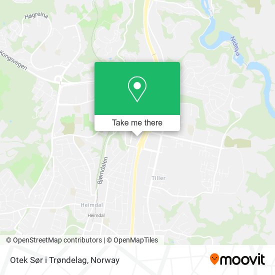 Otek Sør i Trøndelag map