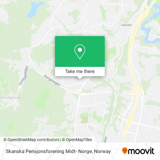 Skanska Pensjonsforening Midt- Norge map