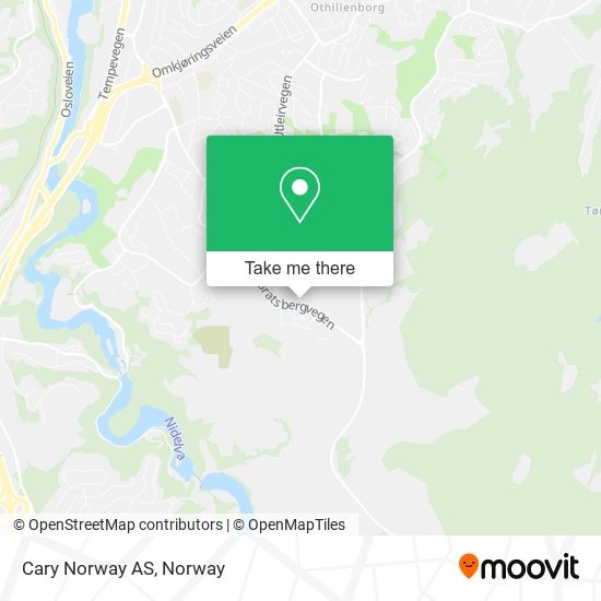 Cary Norway AS map