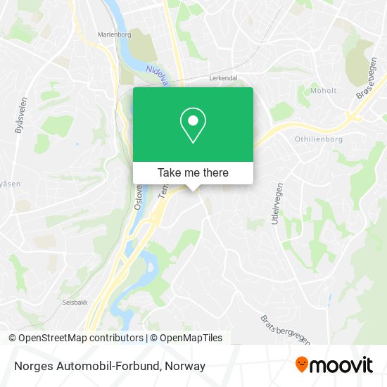 Norges Automobil-Forbund map