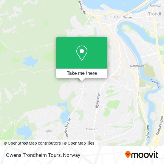 Owens Trondheim Tours map