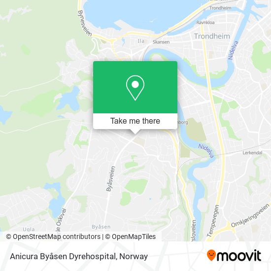 Anicura Byåsen Dyrehospital map