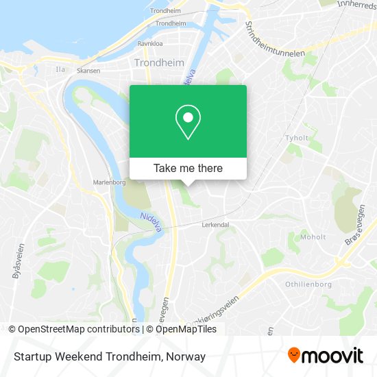 Startup Weekend Trondheim map