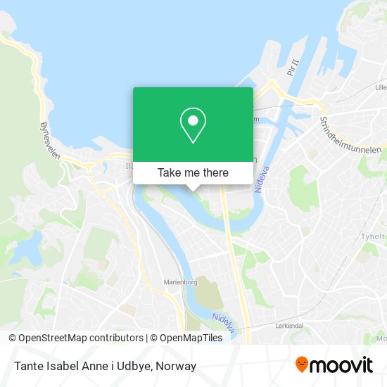 Tante Isabel Anne i Udbye map