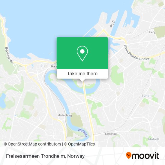 Frelsesarmeen Trondheim map