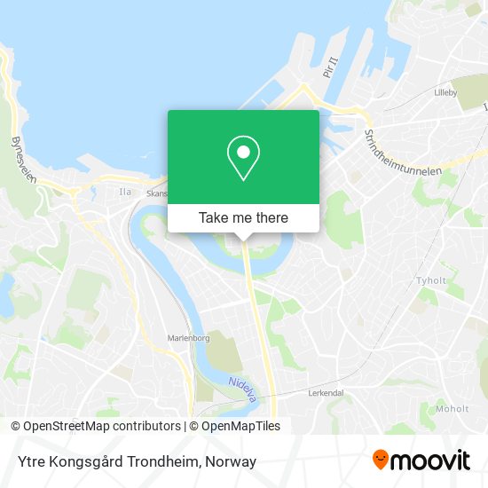 Ytre Kongsgård Trondheim map