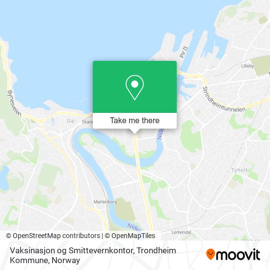 Vaksinasjon og Smittevernkontor, Trondheim Kommune map