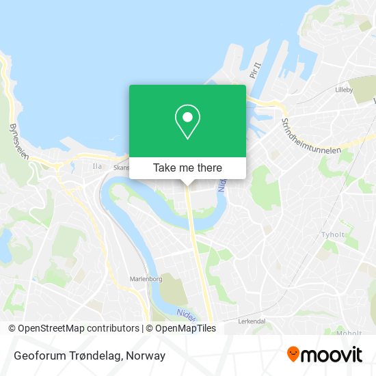 Geoforum Trøndelag map