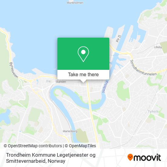 Trondheim Kommune Legetjenester og Smittevernarbeid map