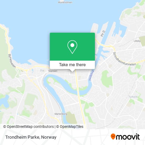 Trondheim Parke map