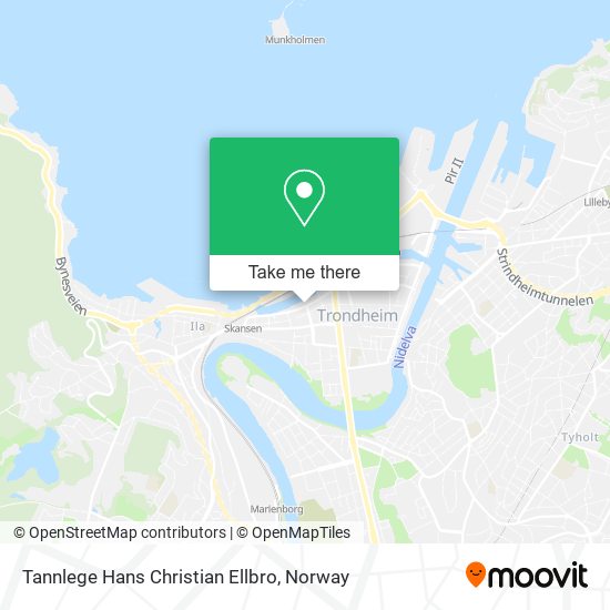 Tannlege Hans Christian Ellbro map