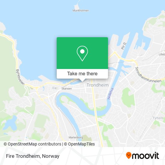 Fire Trondheim map