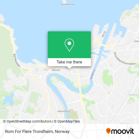 Rom For Flere Trondheim map