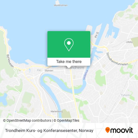 Trondheim Kurs- og Konferansesenter map