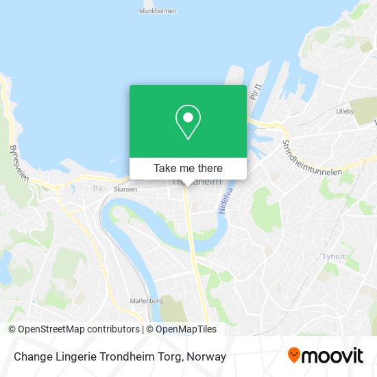 Change Lingerie Trondheim Torg map