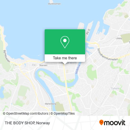 THE BODY SHOP map