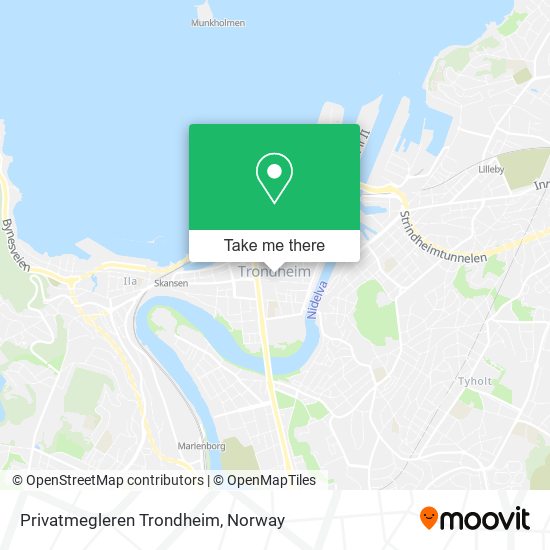 Privatmegleren Trondheim map